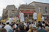 Festa di Sant Agata   procession with the golden statue of the saint